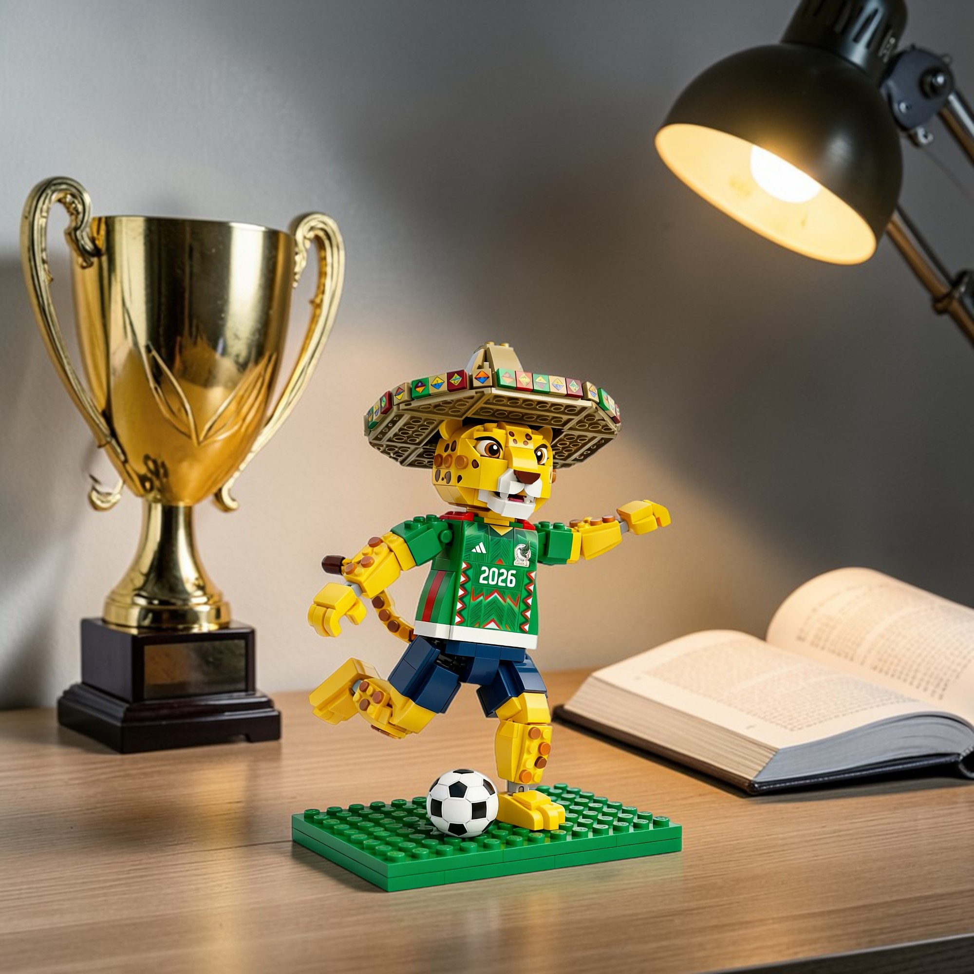 🇲🇽 Mexico Jaguar Soccer Brick Figure