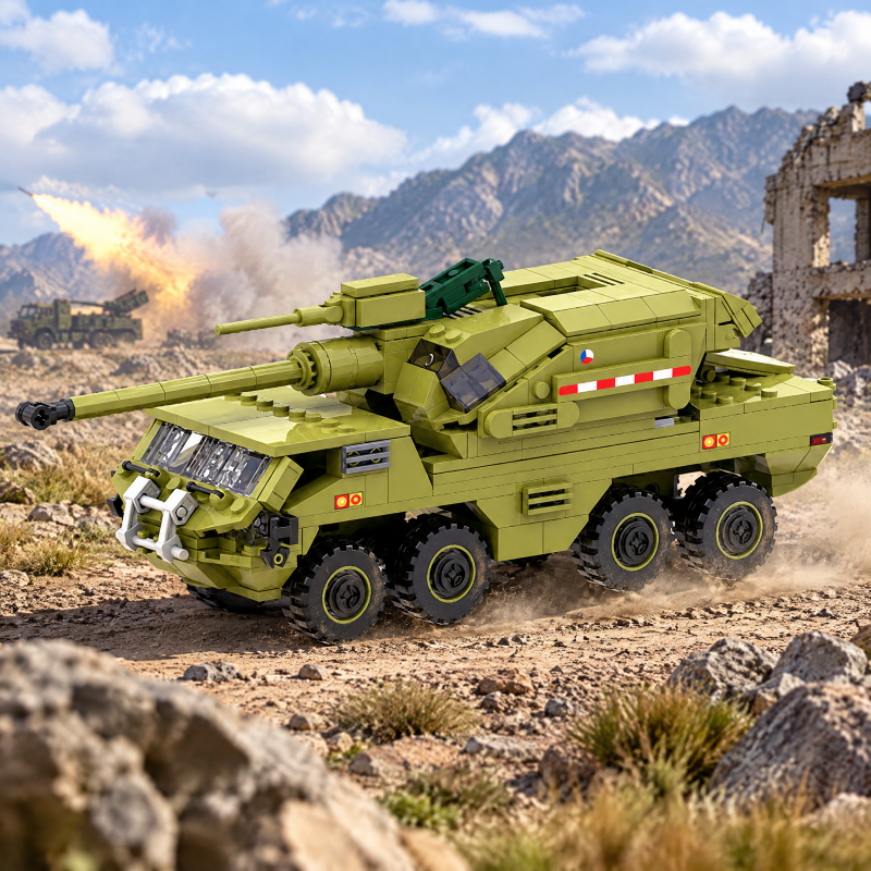 Armored Assault Vehicle Building Block Set