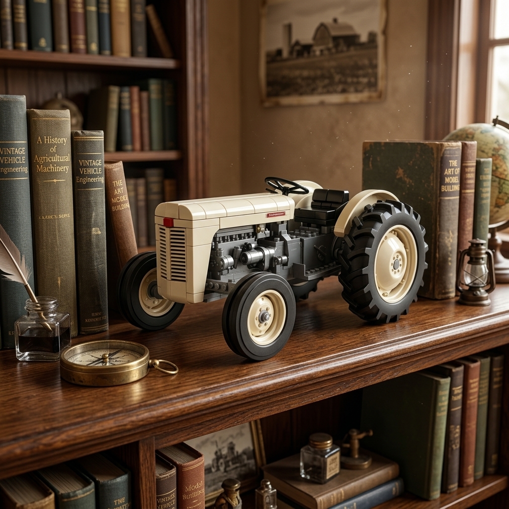 Harvest Time: Vintage 8N Tractor Brick Set - A Tribute to the Classic Farm Legend of the 1950s