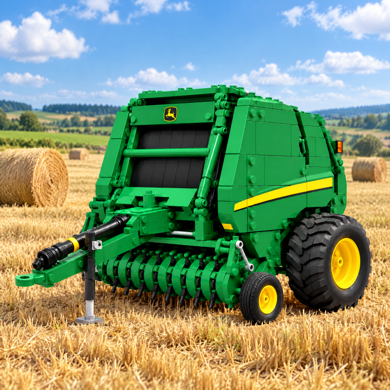 Classic Round Baler Building Set – A Tribute to Farm Life