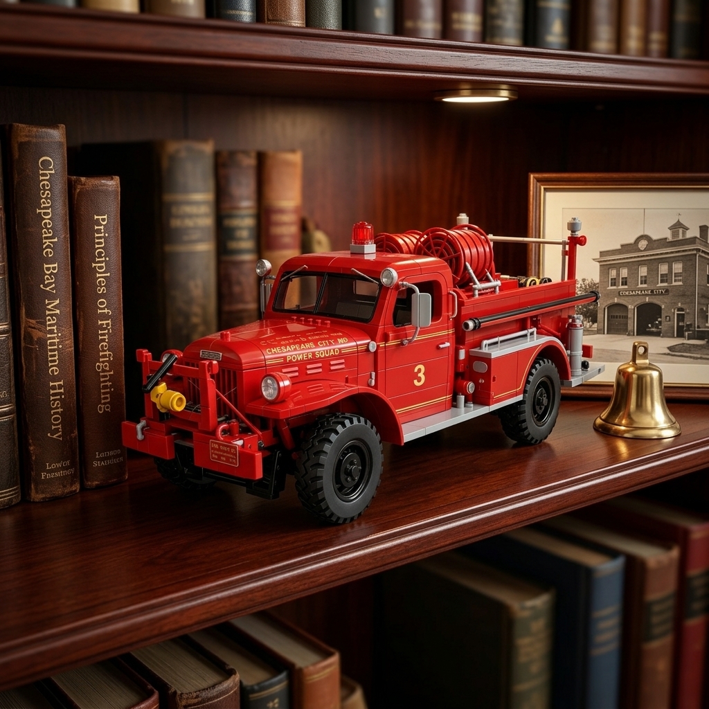 1940s Heritage Fire Engine Building Set – Collector Edition