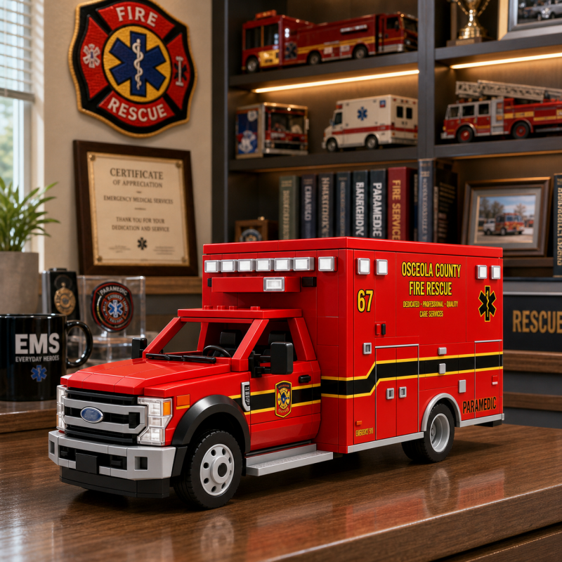 F-Series Paramedic Rescue Ambulance Building Set