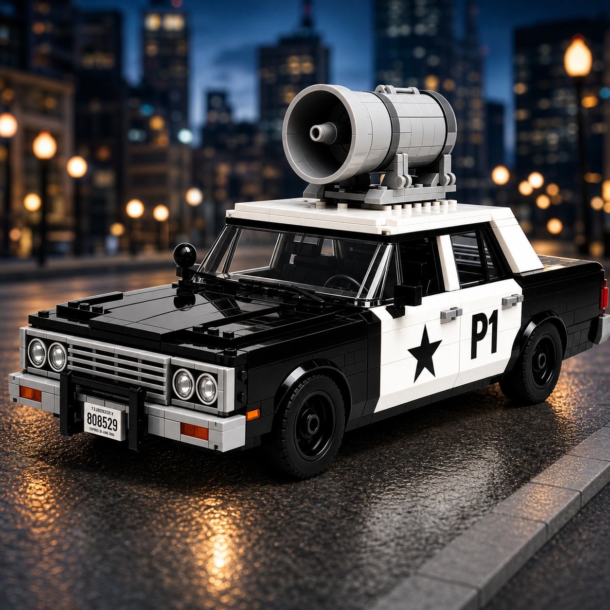 Blues Patrol Cruiser Building Block Set