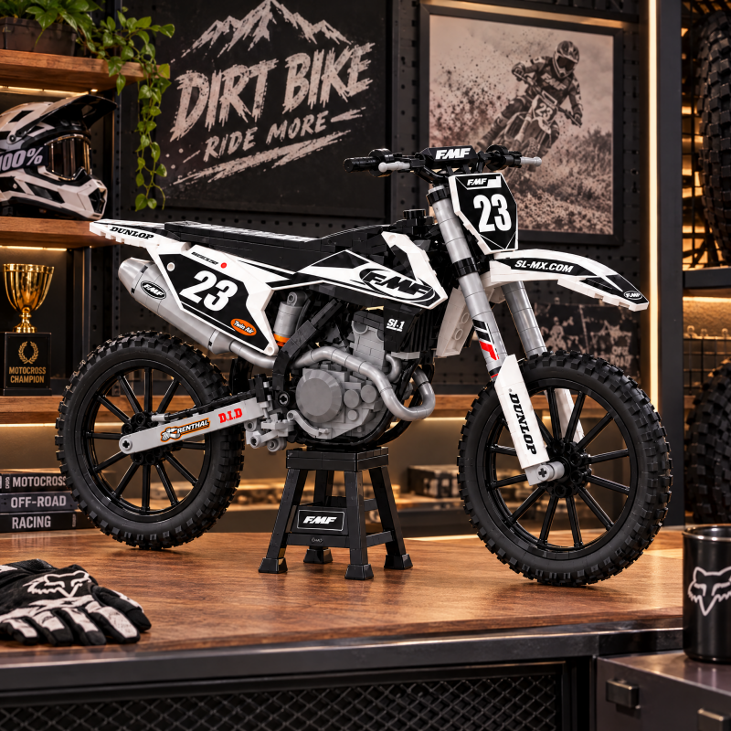 MX23 Motocross Motorcycle Building Set – Collector's Edition