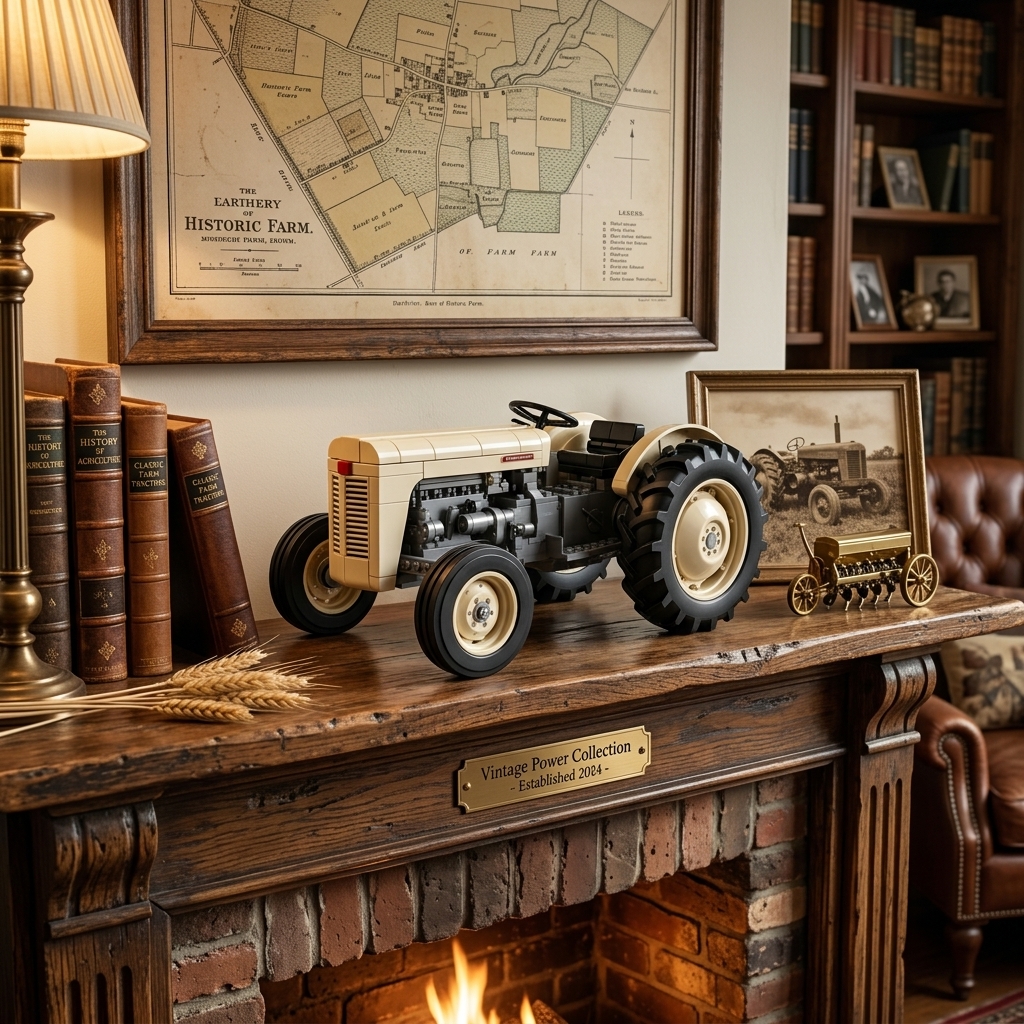Harvest Time: Vintage 8N Tractor Brick Set - A Tribute to the Classic Farm Legend of the 1950s