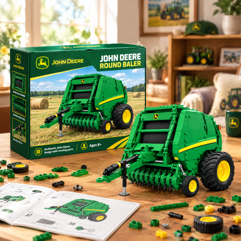 Classic Round Baler Building Set – A Tribute to Farm Life