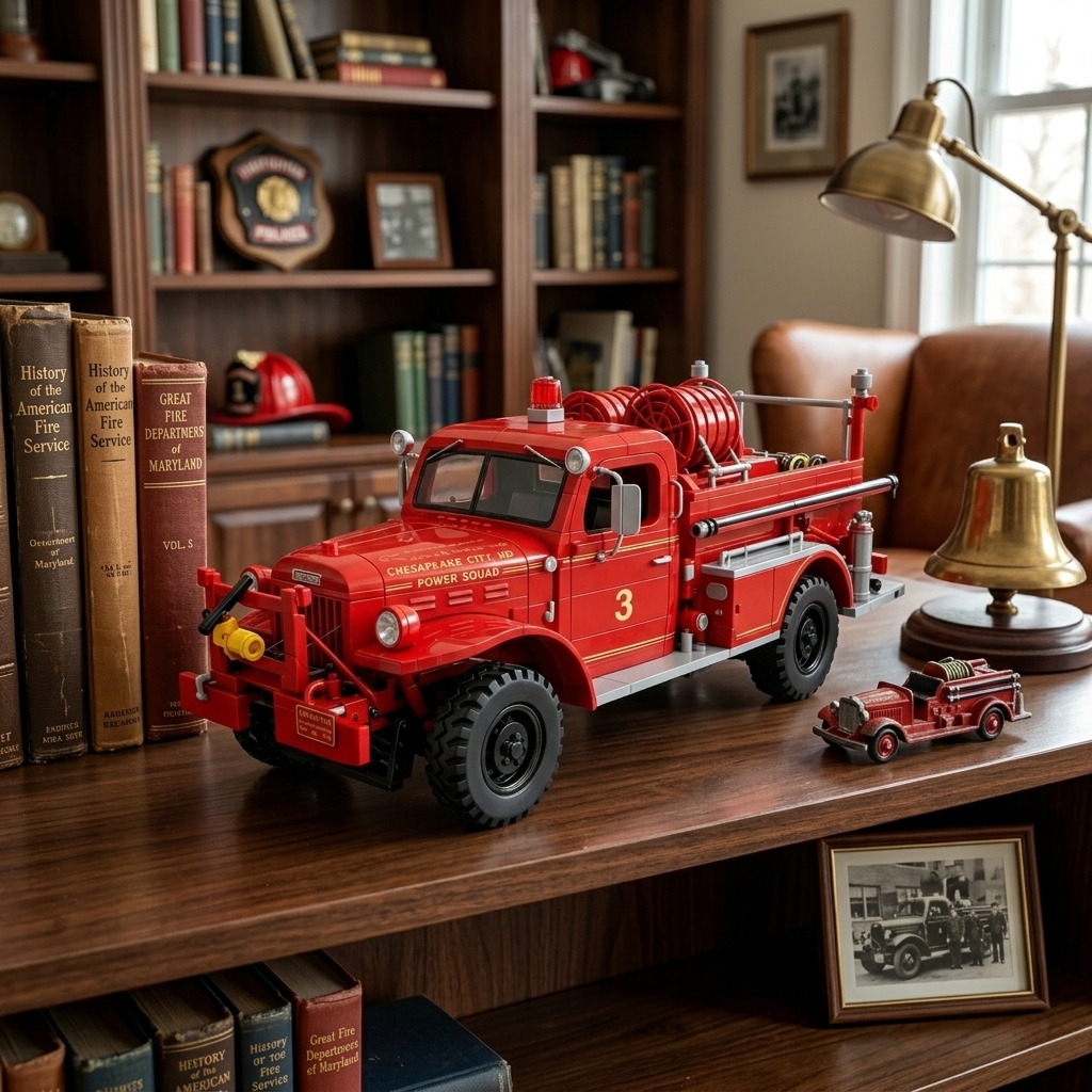 1940s Heritage Fire Engine Building Set – Collector Edition