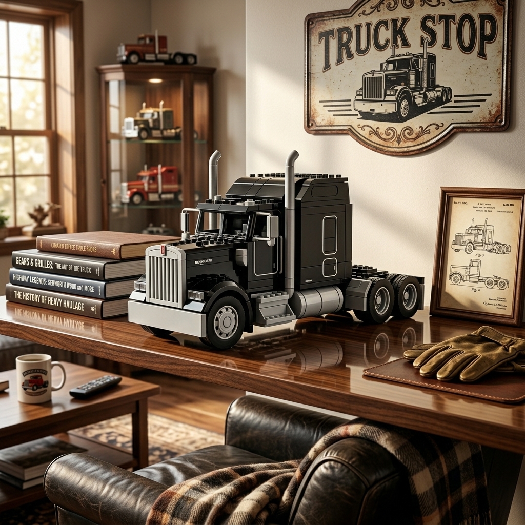 American Highway Legend 389 Semi Truck Building Block Set