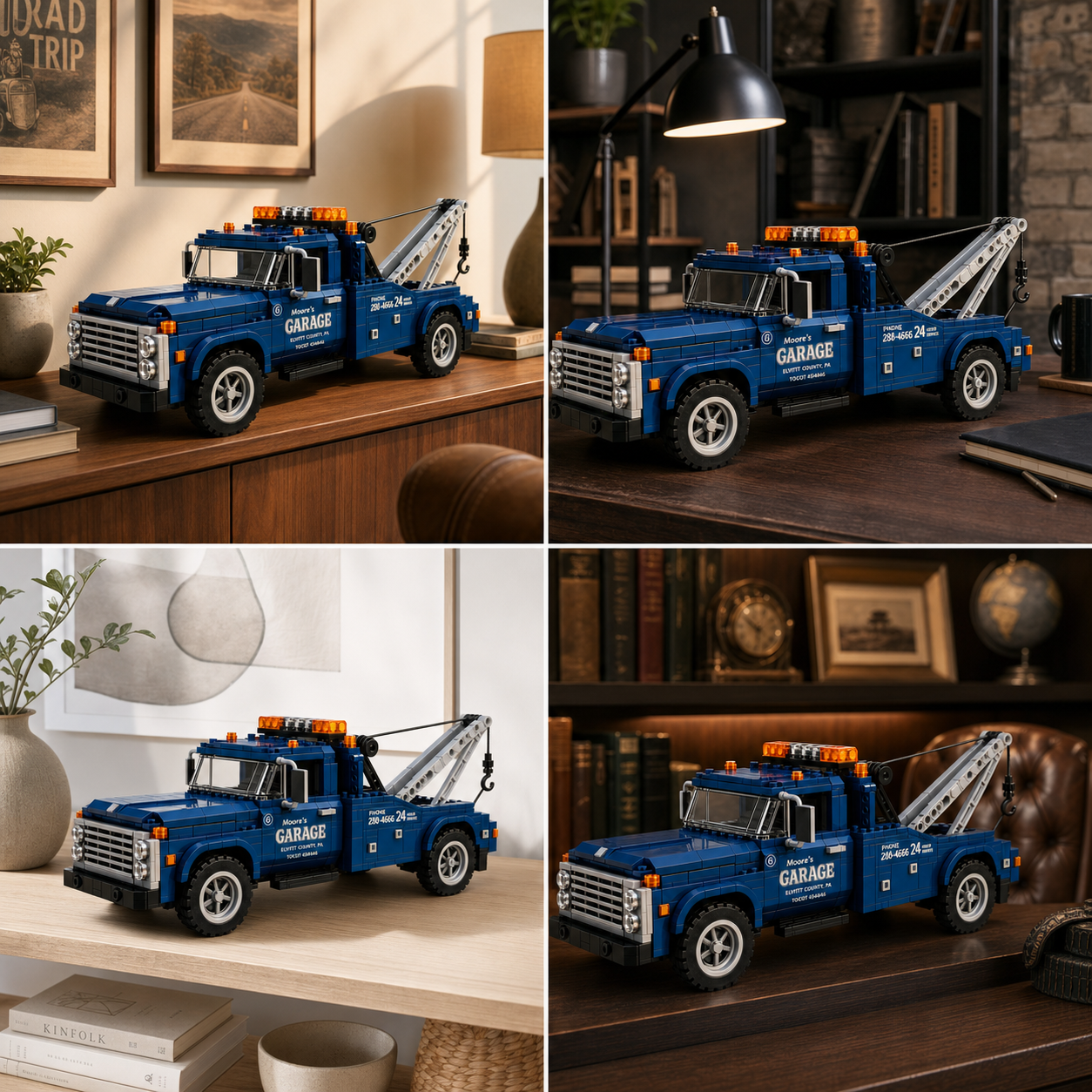Blue Heritage Tow Truck Building Set – Collector Edition