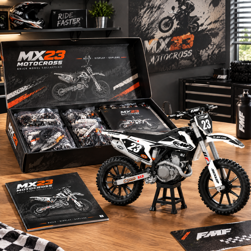 MX23 Motocross Motorcycle Building Set – Collector's Edition