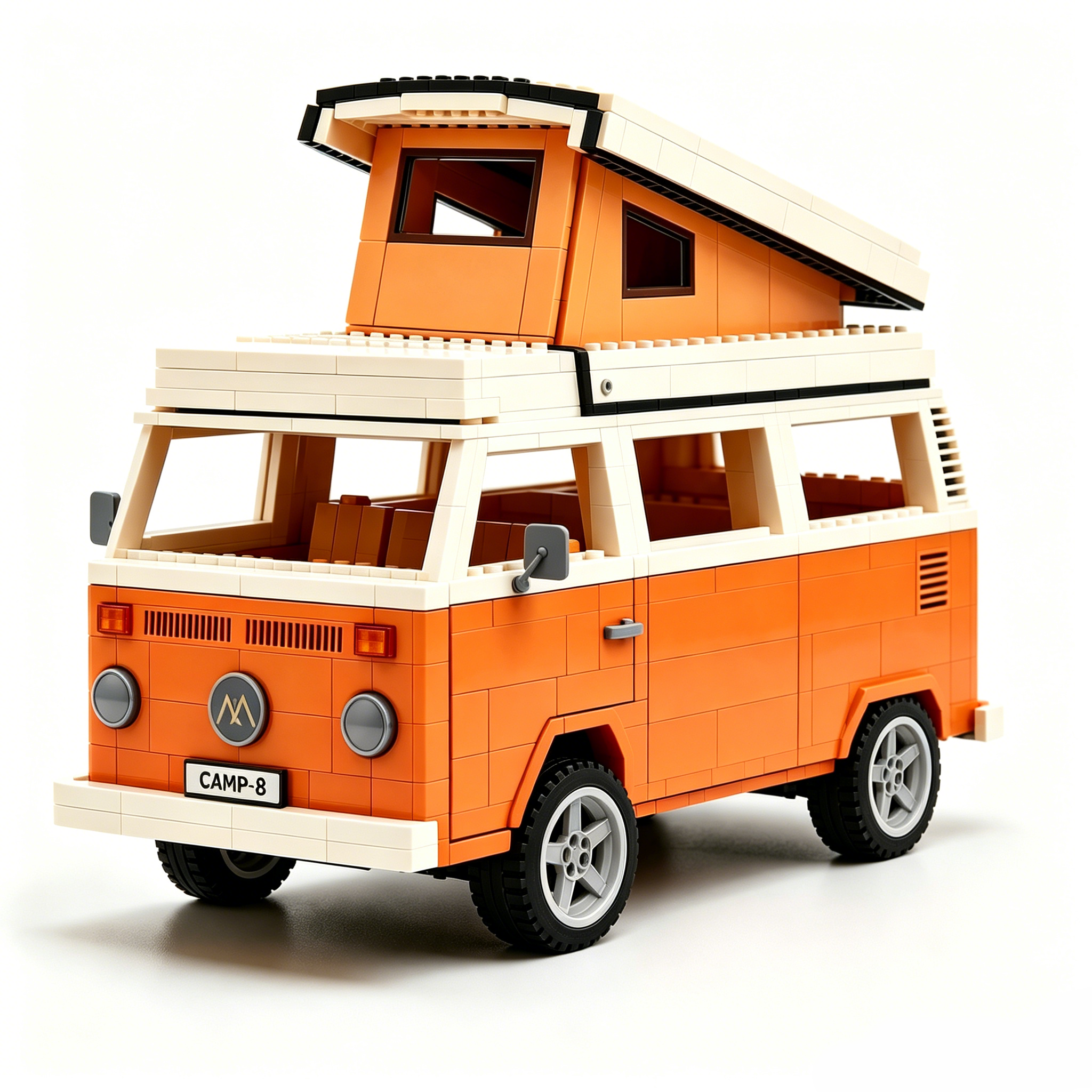 Retro Pop-Top Camper Van Building Kit 🏕️ 🚐