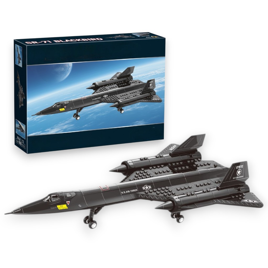 ✈ Legendary Mach 3 Black Reconnaissance Aircraft Brick Set — Collector’s Edition