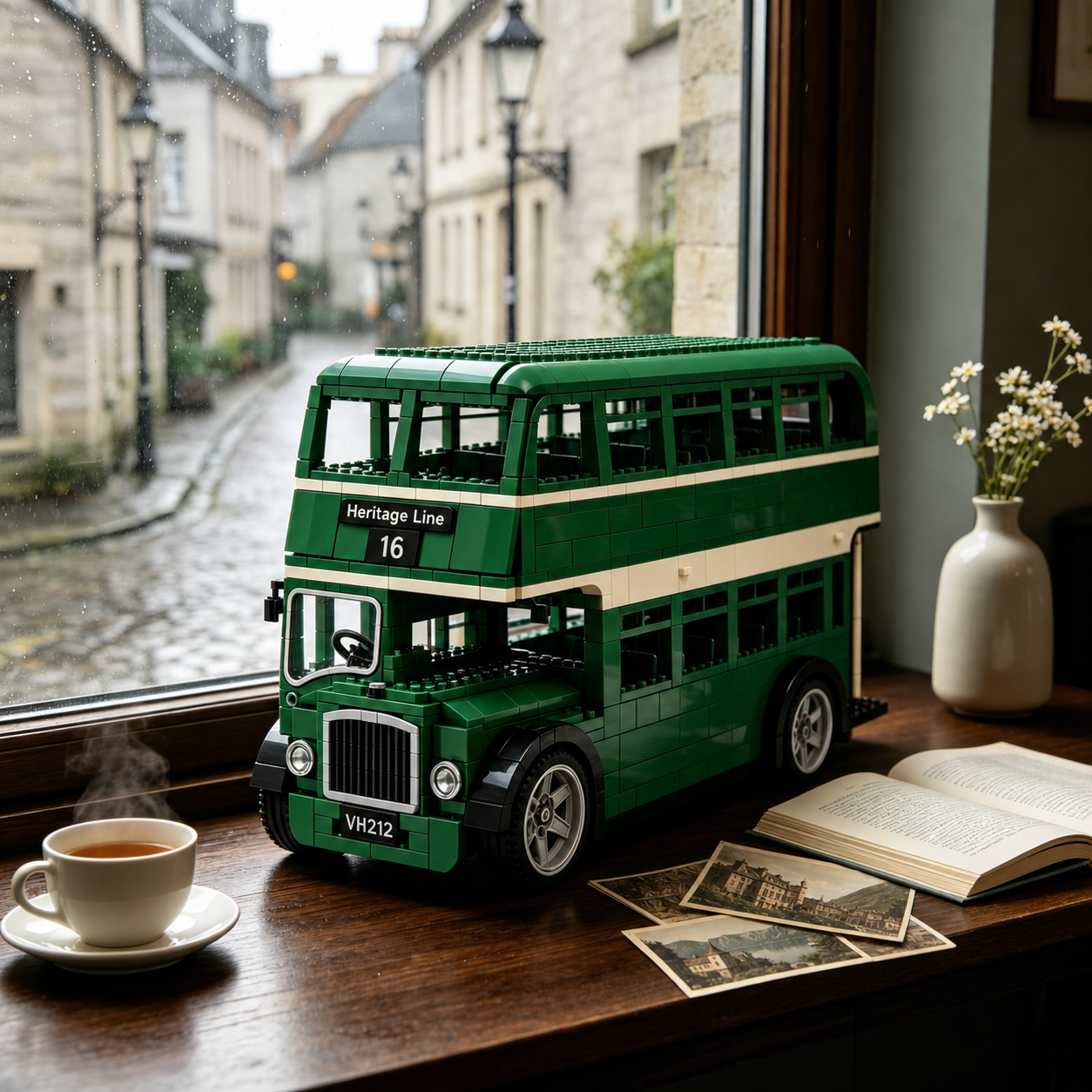 1960s Heritage Double-Decker Bus Building Set 🚛