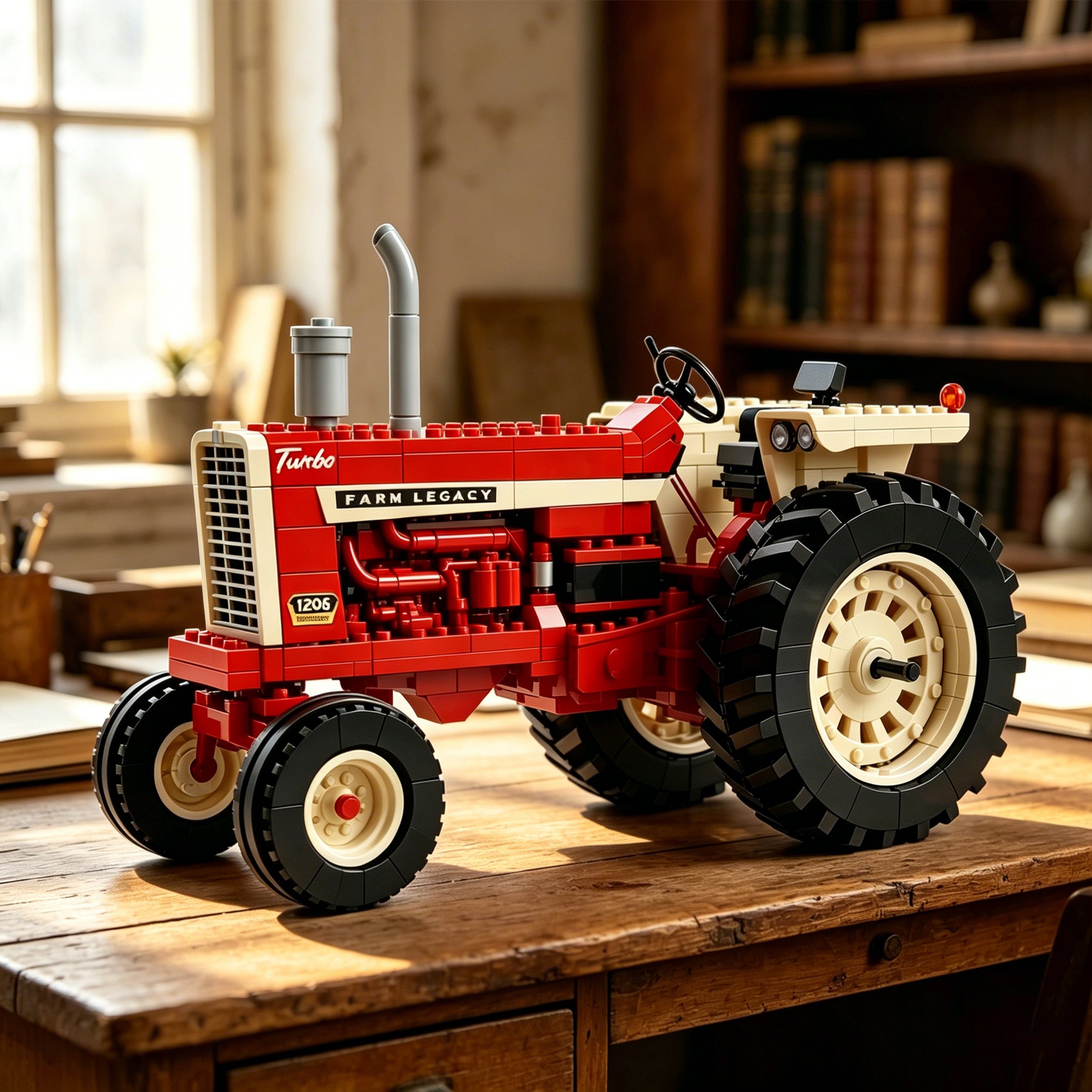 🚜🔥Vintage Farm Tractor Brick Set – Farm Heritage Collector Edition🌾Build a Piece of American Farm Legacy