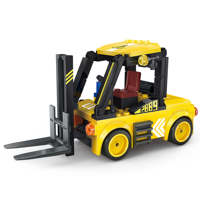 🚜 Heavy-Duty Industrial Forklift Brick Set
