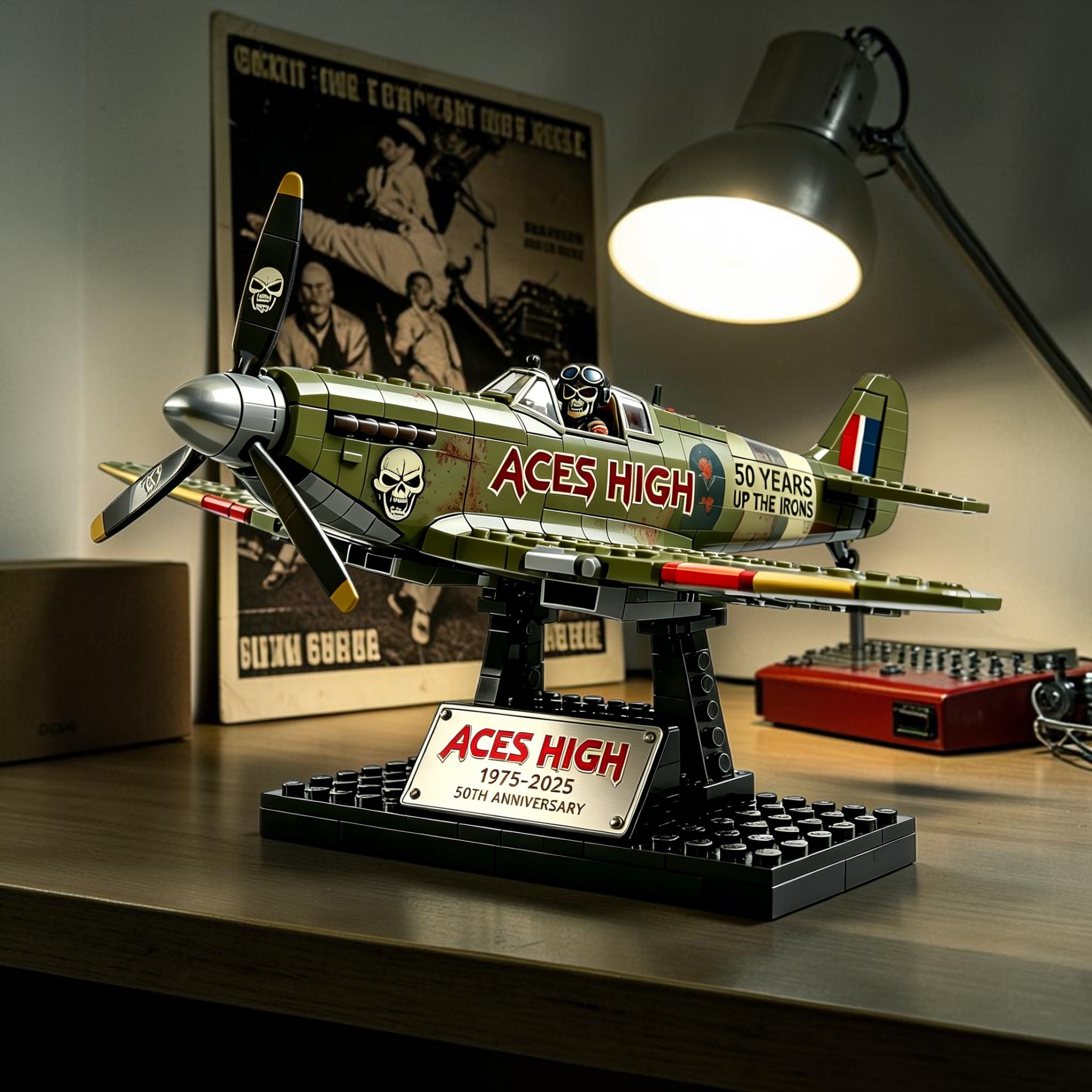 Heavy Metal 50th Anniversary Limited Edition Fighter Aircraft Brick Set✈️🔥