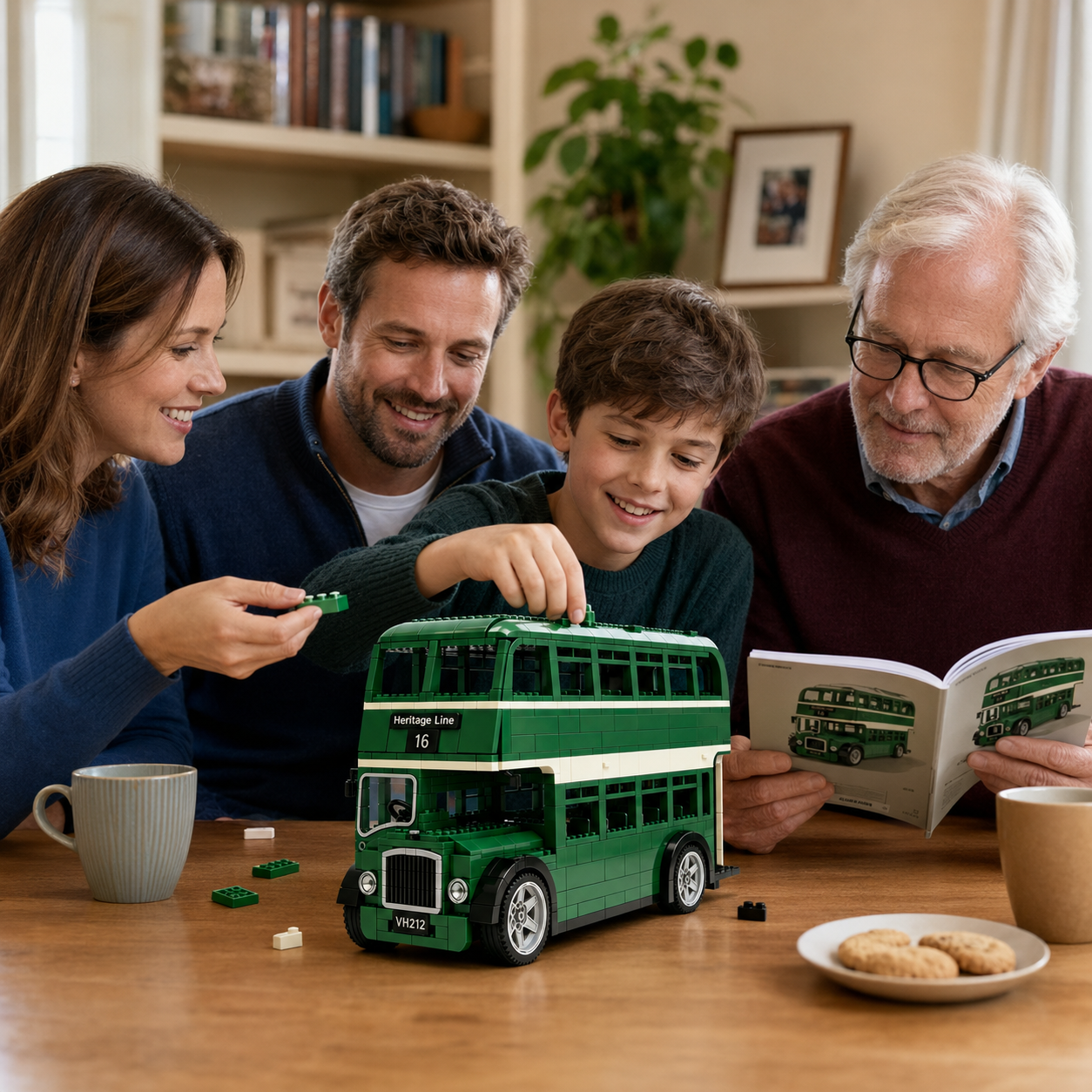 1960s Heritage Double-Decker Bus Building Set 🚛
