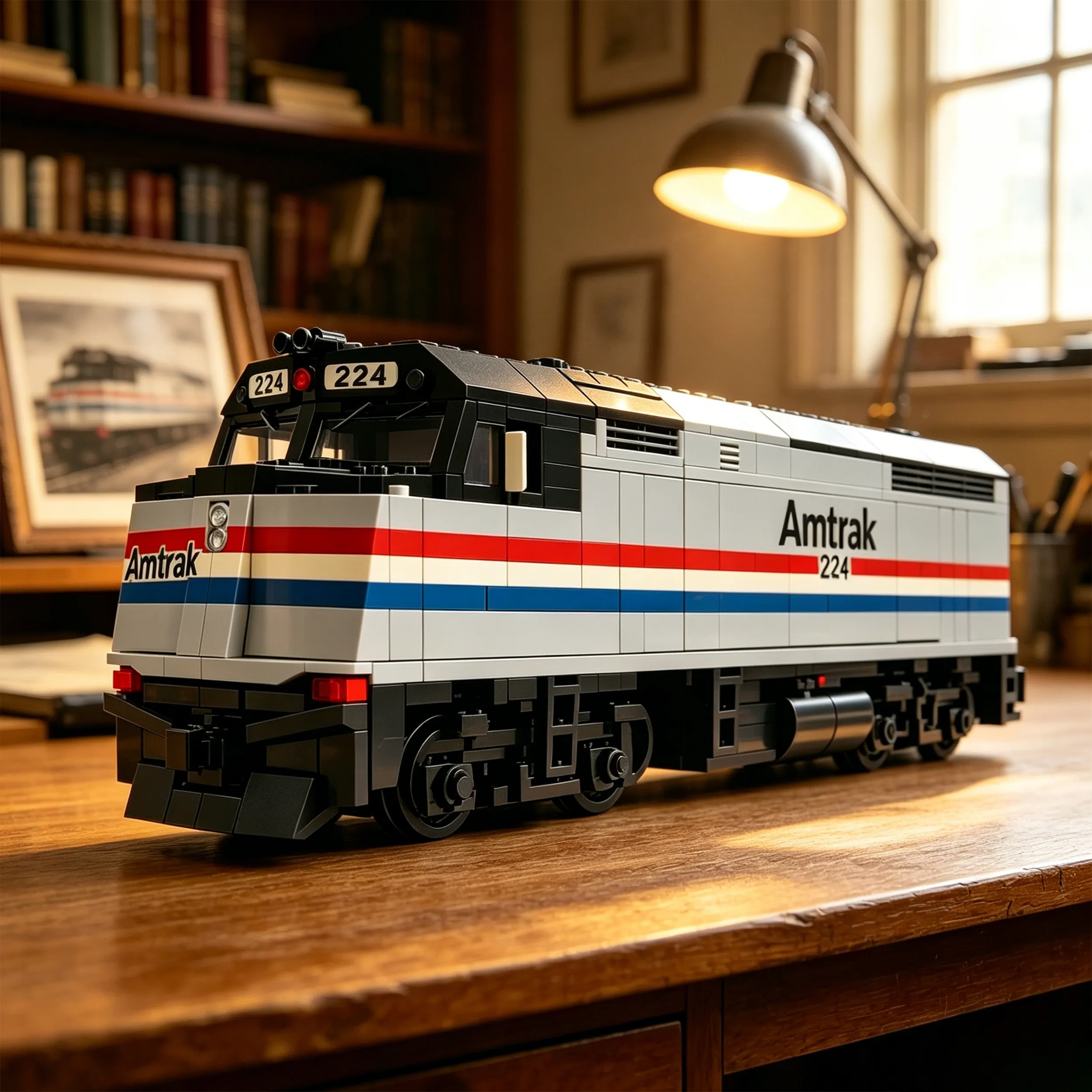 🚆55TH ANNIVERSARY AMERICAN TRAIN BRICK SET (1971–2026) – BUILD THE TRAIN THAT MOVED AMERICA HISTORY