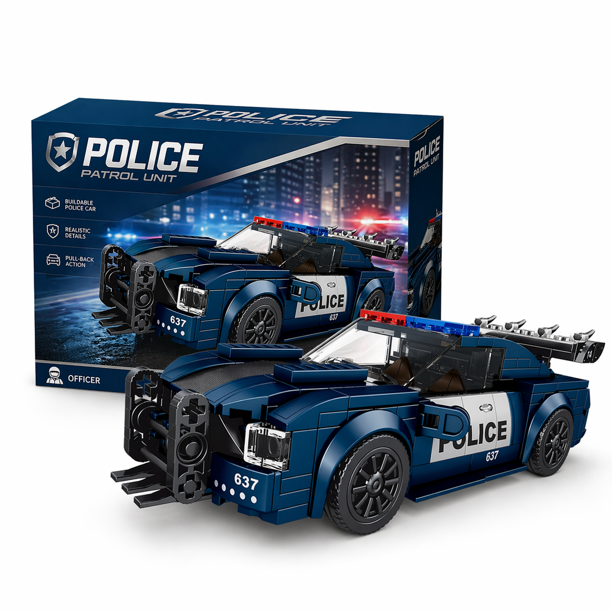 🚔 Urban Pursuit Police Car Building Set