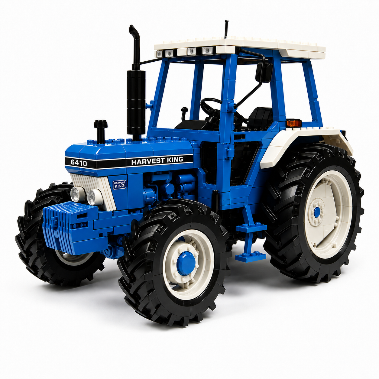 🚜 Harvest King 6410 – Vintage Farm Tractor Brick Edition