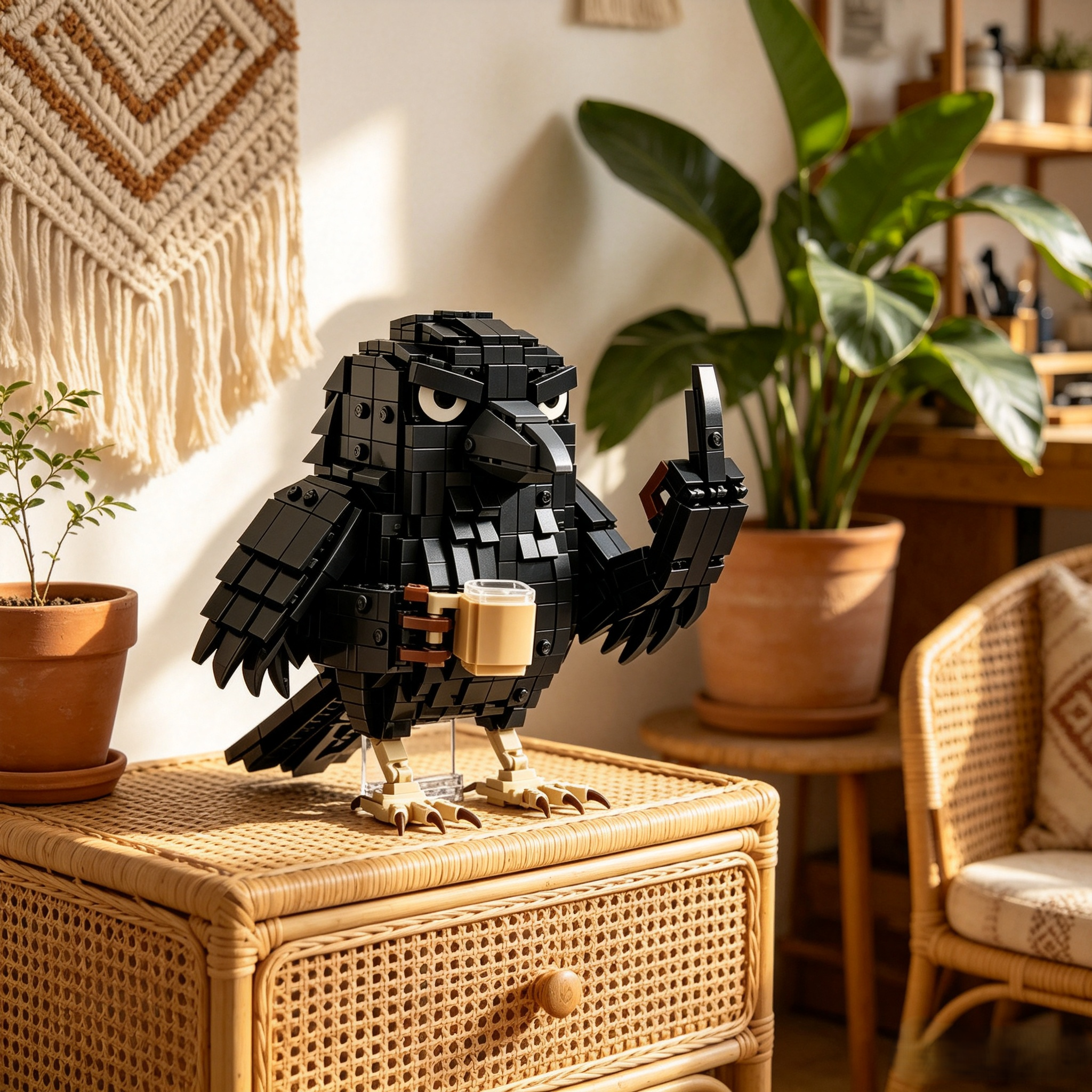 Sarcastic Crow Building Block Set