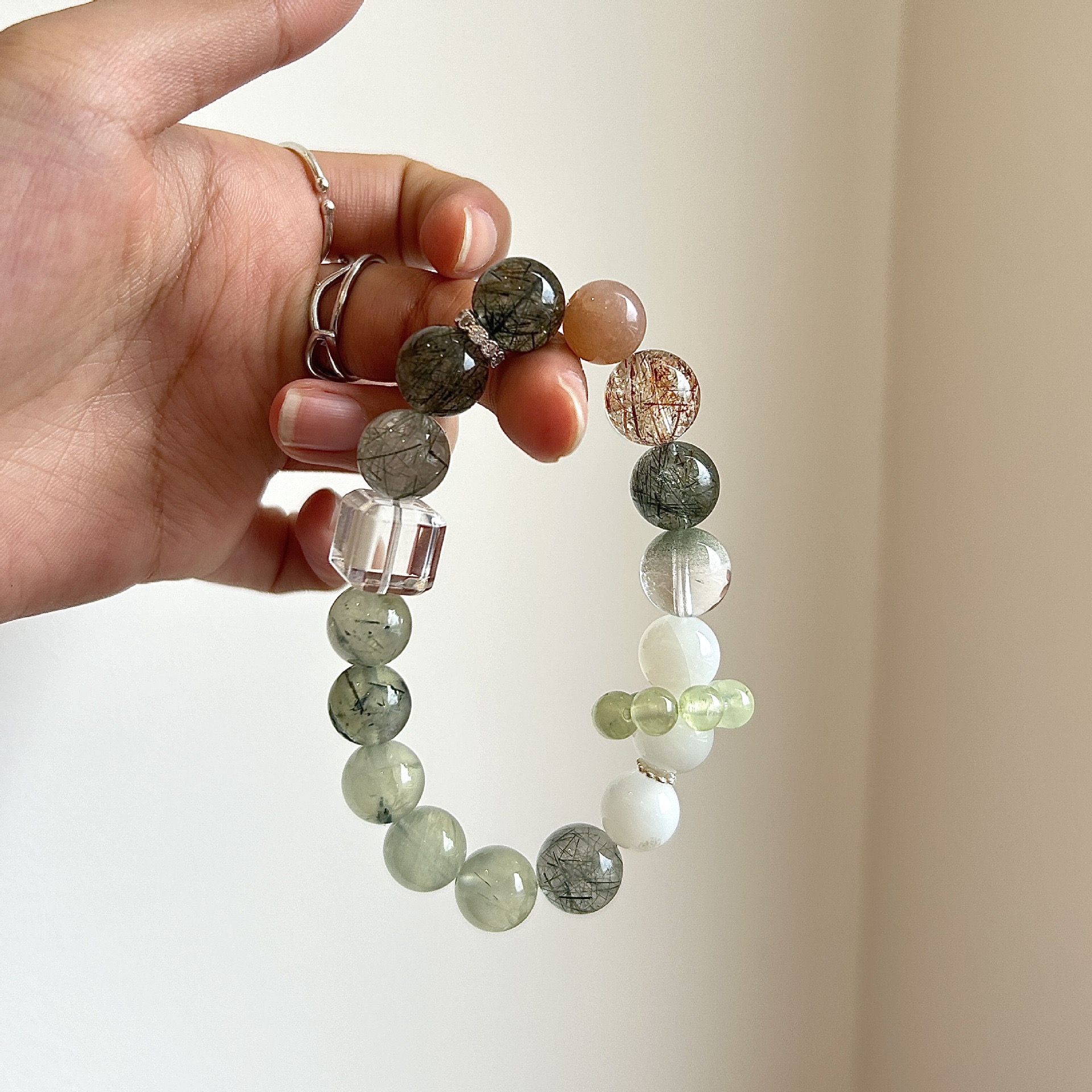Colorful Ice Crack Crystal Bracelet