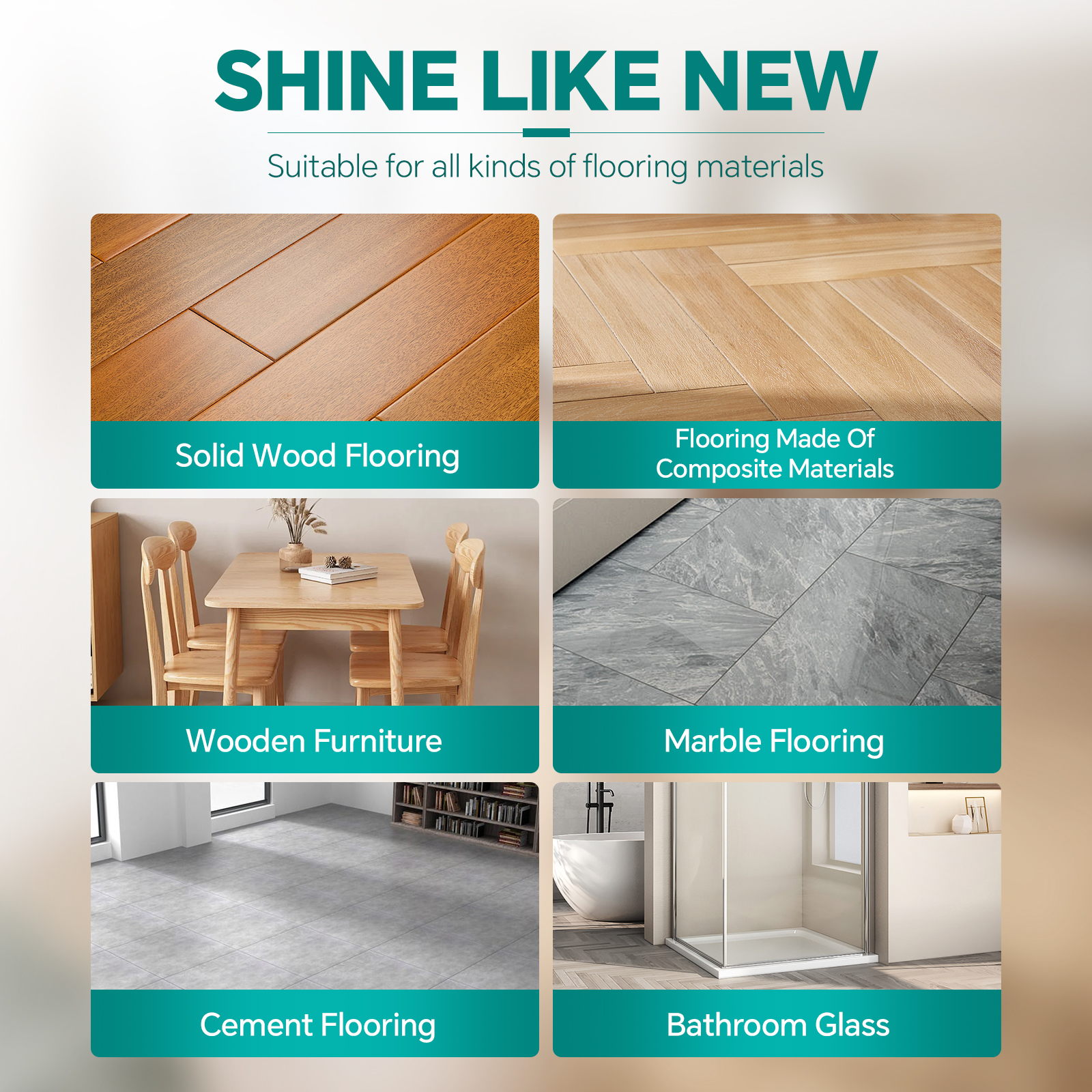 Liapu Floor Cleaner Highly Scented Mop Soap Concentrated Formula Household Cleaning Disinfectant Quick Drying Antibacterial Detergent for Wooden Marble Tile Floors