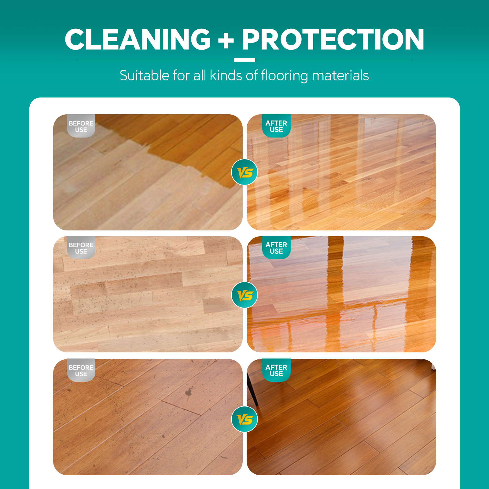 Liapu Floor Cleaner Highly Scented Mop Soap Concentrated Formula Household Cleaning Disinfectant Quick Drying Antibacterial Detergent for Wooden Marble Tile Floors