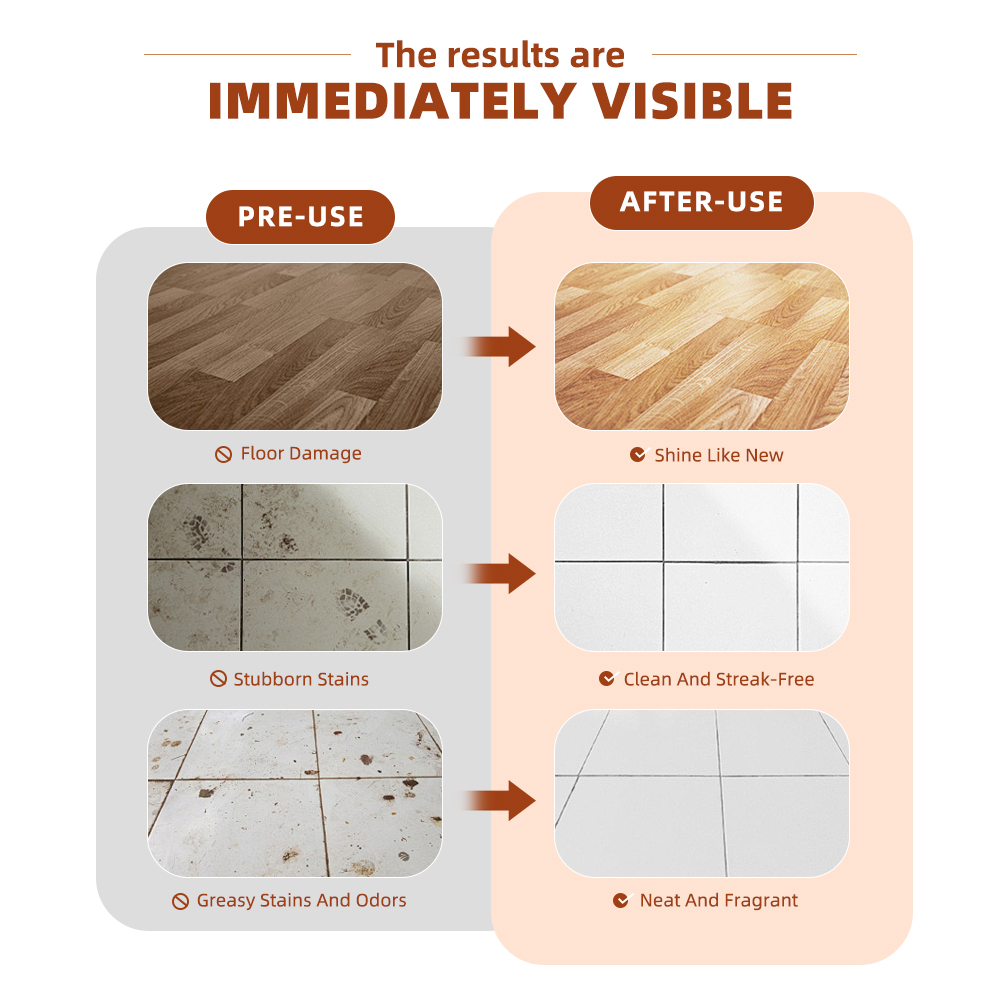 Liapu Floor Cleaner Highly Scented Mop Soap Concentrated Formula Household Cleaning Disinfectant Quick Drying Antibacterial Detergent for Wooden Marble Tile Floors