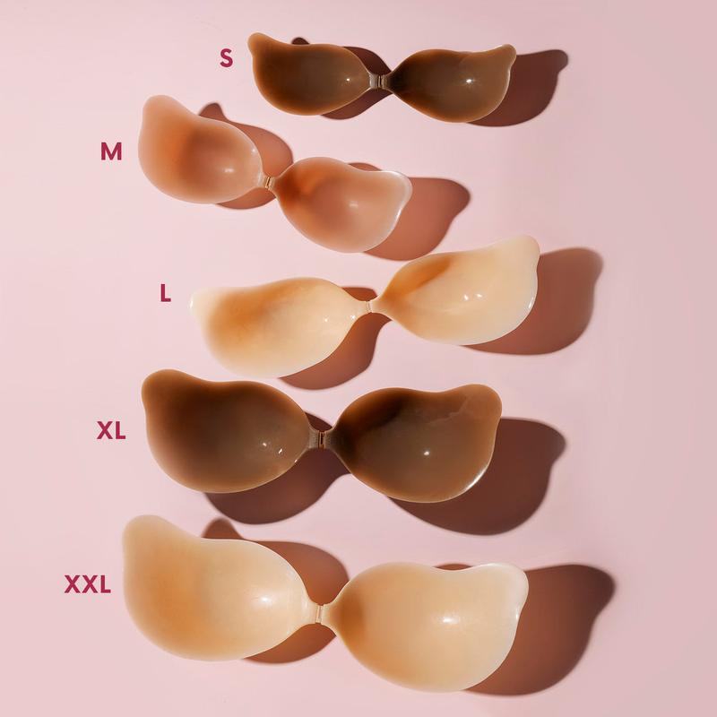 Buy One Get One Free CAKES Body Cleavage Bra™ - Seamless Sculpting Bra with Silicone Cups for Full Cleavage Reusable Matte Finish Ideal for Strapless & Backless Tops Womenswear Basic