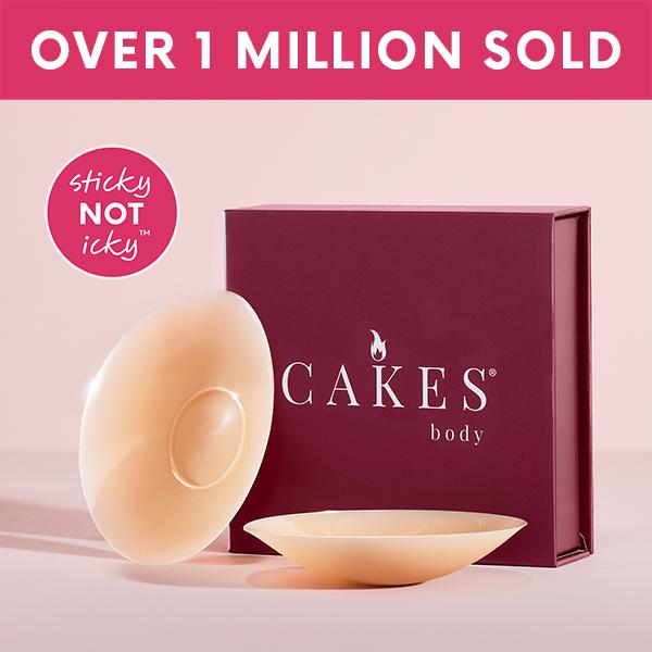 Buy One Get One Free CAKES Body Sticky CAKES Circles Non-Toxic Silicone Medical-Grade Adhesive Adhesive-Free Nip Nook Reusable for 10 Wears Seamless Coverage Womenswear Bra
