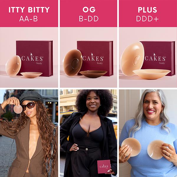 Buy One Get One Free CAKES Body Sticky CAKES Circles Non-Toxic Silicone Medical-Grade Adhesive Adhesive-Free Nip Nook Reusable for 10 Wears Seamless Coverage Womenswear Bra