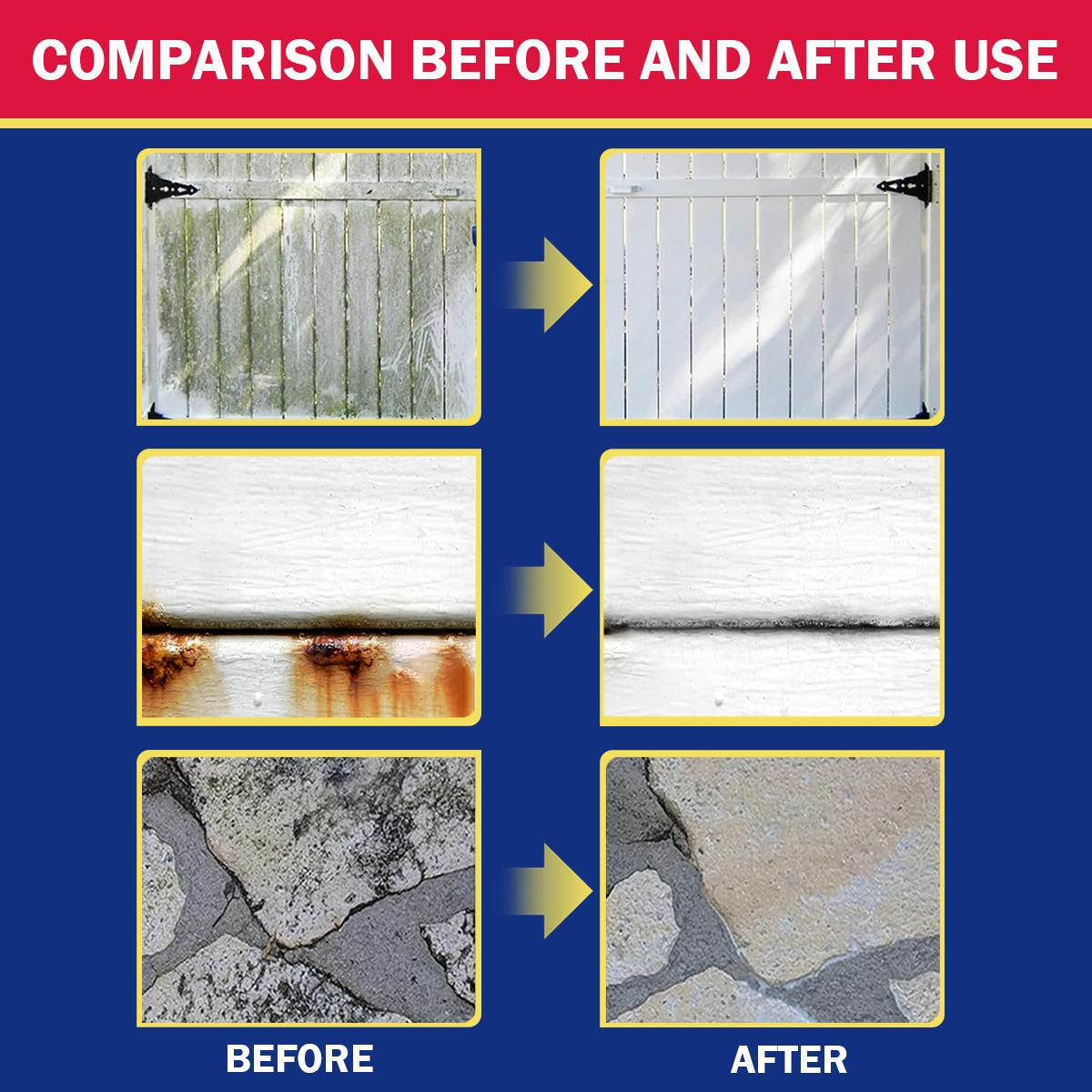 Liapu Wall Mold Remover Liquid - Prevents Mould Regrowth for Rubber Door Gasket Refrigerator Seal Silicone Caulking Toilet Seal Window Tile Grout
