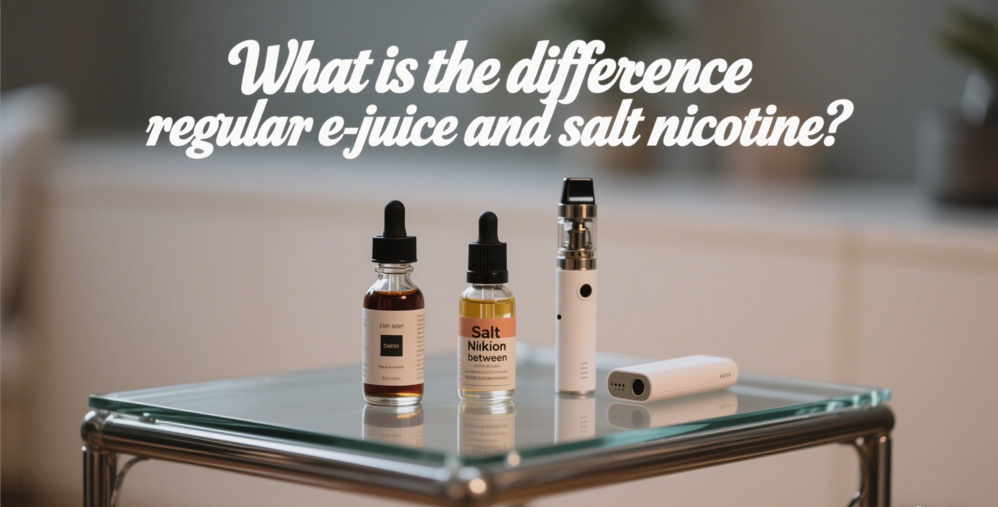 What is the difference between regular e-juice and salt nicotine?