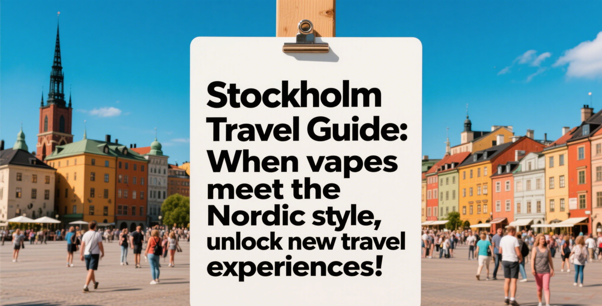 Stockholm Travel Guide: When vapes meet the Nordic style, unlock new travel experiences!