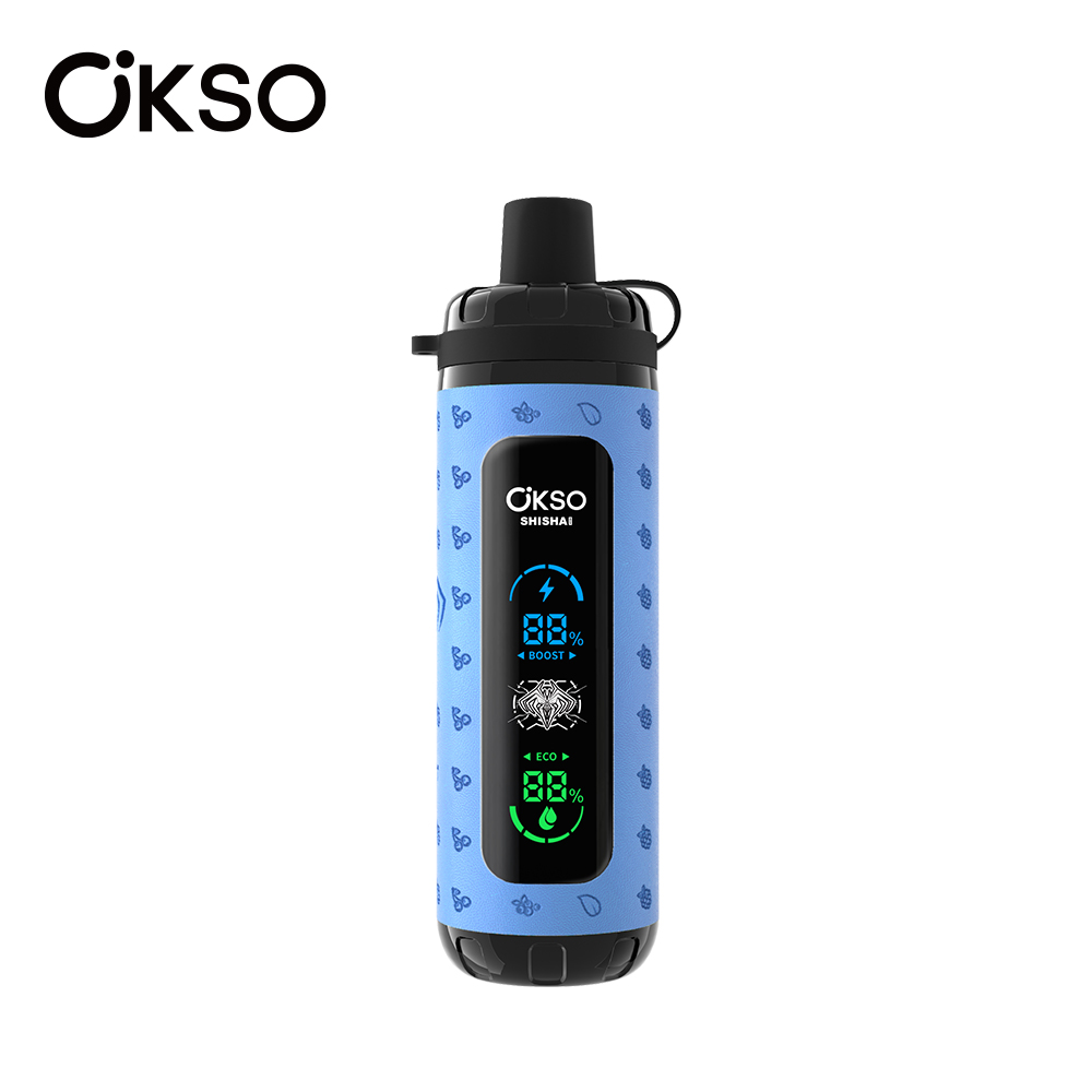 OKso Shisha Max 40k Disposable Vape 40000 Puffs Rechargeable Mesh Coil 0-5% Nicotine