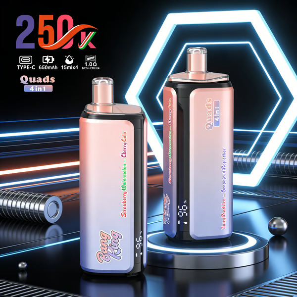 Bang King 250K Disposable Vape – 4-in-1 Taste selection System Rechargeable