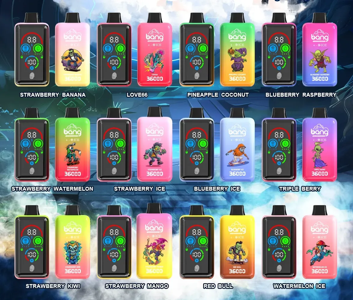 Bang 36000 36k Puffs Direct Disposable Vape Adjustable Ice with Screen Display Factory