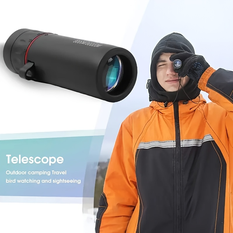 10X25 High-power Monocular Telescope - Durable Rubber Lightweight Design, Fixed Focal Length, Ergonomic Grip - Suitable for Hiking, Camping, Bird Watching, Hunting, Fishing, Camping Essential, Portable Optical Instrument, Easy to Store In A Box