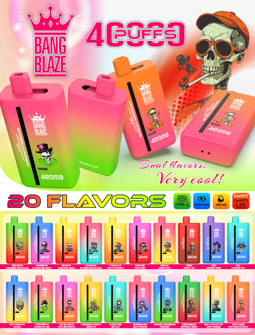Bang Blaze 40000 40k Puffs  Disposable Vape