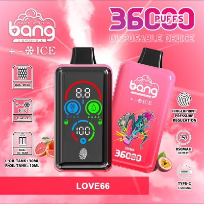 Bang 36000 36k Puffs Direct Disposable Vape Adjustable with Screen Display Factory