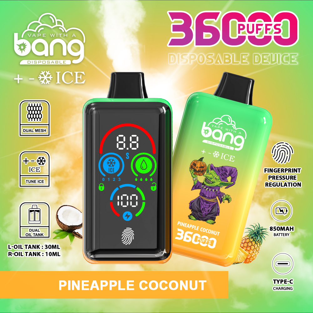 Bang 36000 36k Puffs Direct Disposable Vape Adjustable with Screen Display Factory