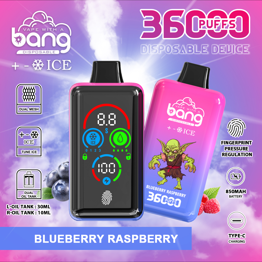 Bang 36000 36k Puffs Direct Disposable Vape Adjustable with Screen Display Factory