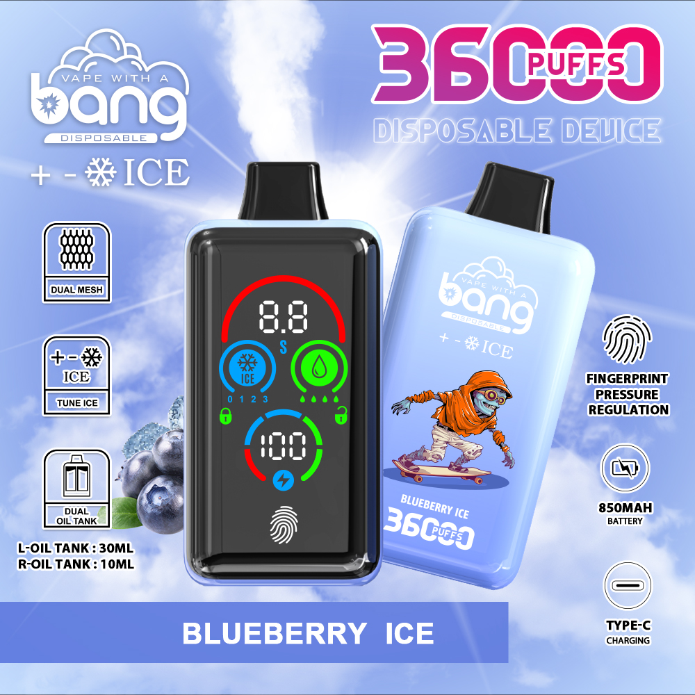 Bang 36000 36k Puffs Direct Disposable Vape Adjustable with Screen Display Factory