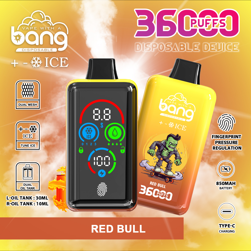 Bang 36000 36k Puffs Direct Disposable Vape Adjustable with Screen Display Factory