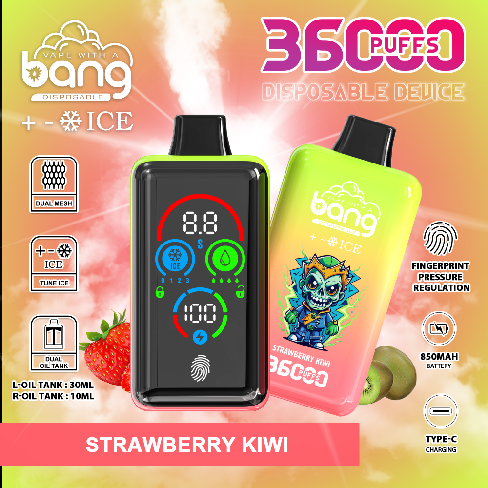 Bang 36000 36k Puffs Direct Disposable Vape Adjustable with Screen Display Factory