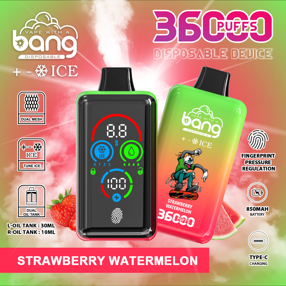Bang 36000 36k Puffs Direct Disposable Vape Adjustable with Screen Display Factory