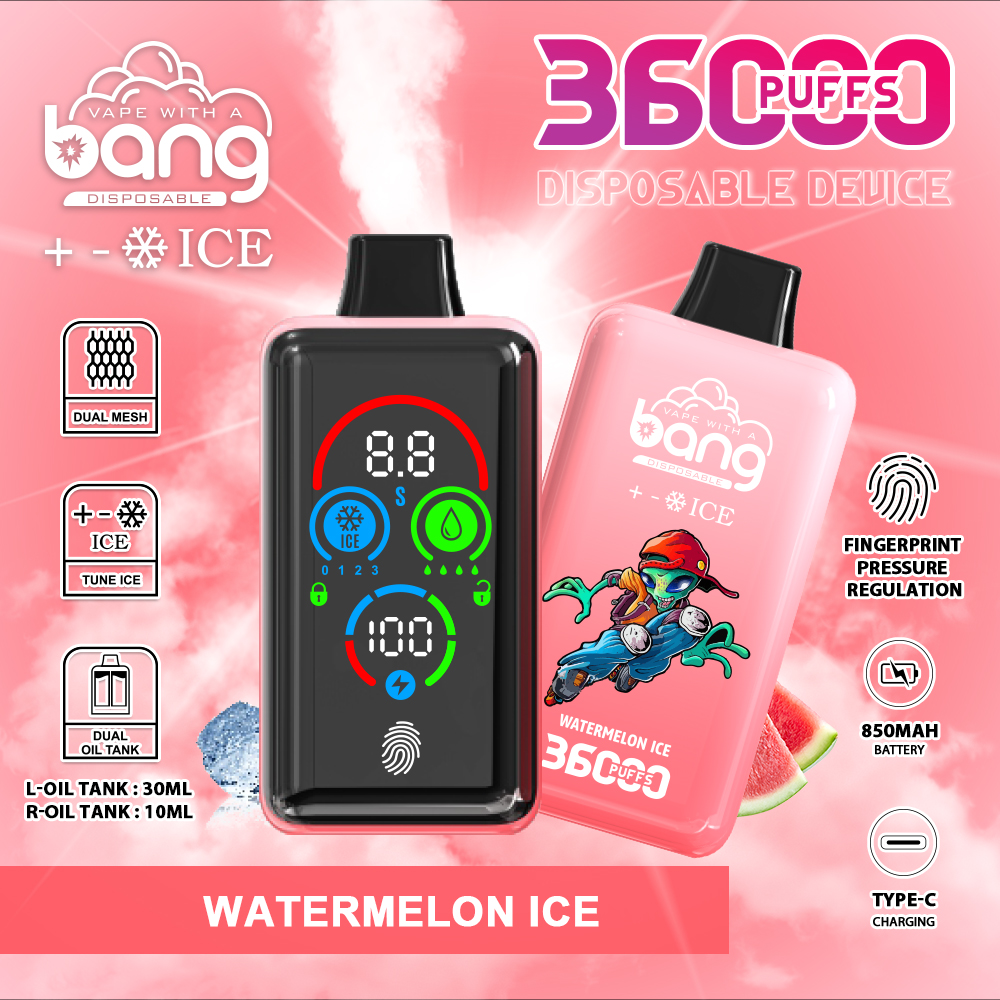 Bang 36000 36k Puffs Direct Disposable Vape Adjustable with Screen Display Factory