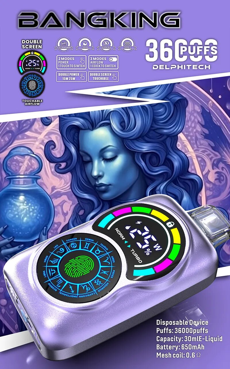 Discover the Stylish Bang King 36000 Puffs Disposable Vape Experience