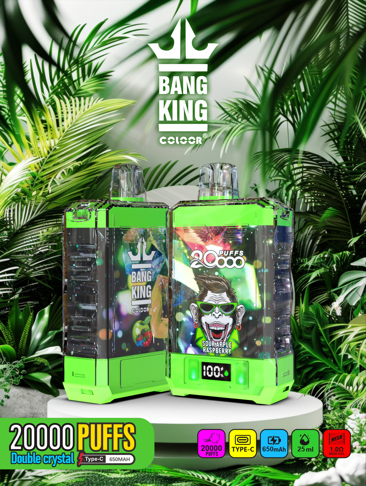 Bang King Crystal 20000 Puffs Disposable Vape 